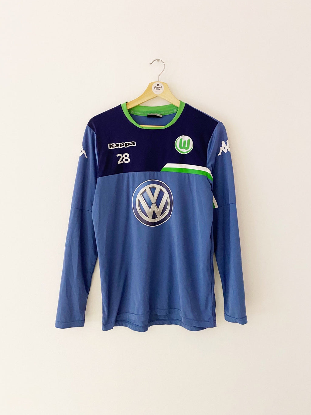 2015/16 Wolfsburg Training L/S Shirt #28 (S) 8/10