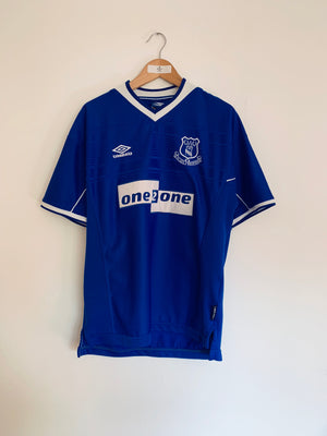 1999/00 Maillot domicile Everton Xavier #19 (L) 9.5/10
