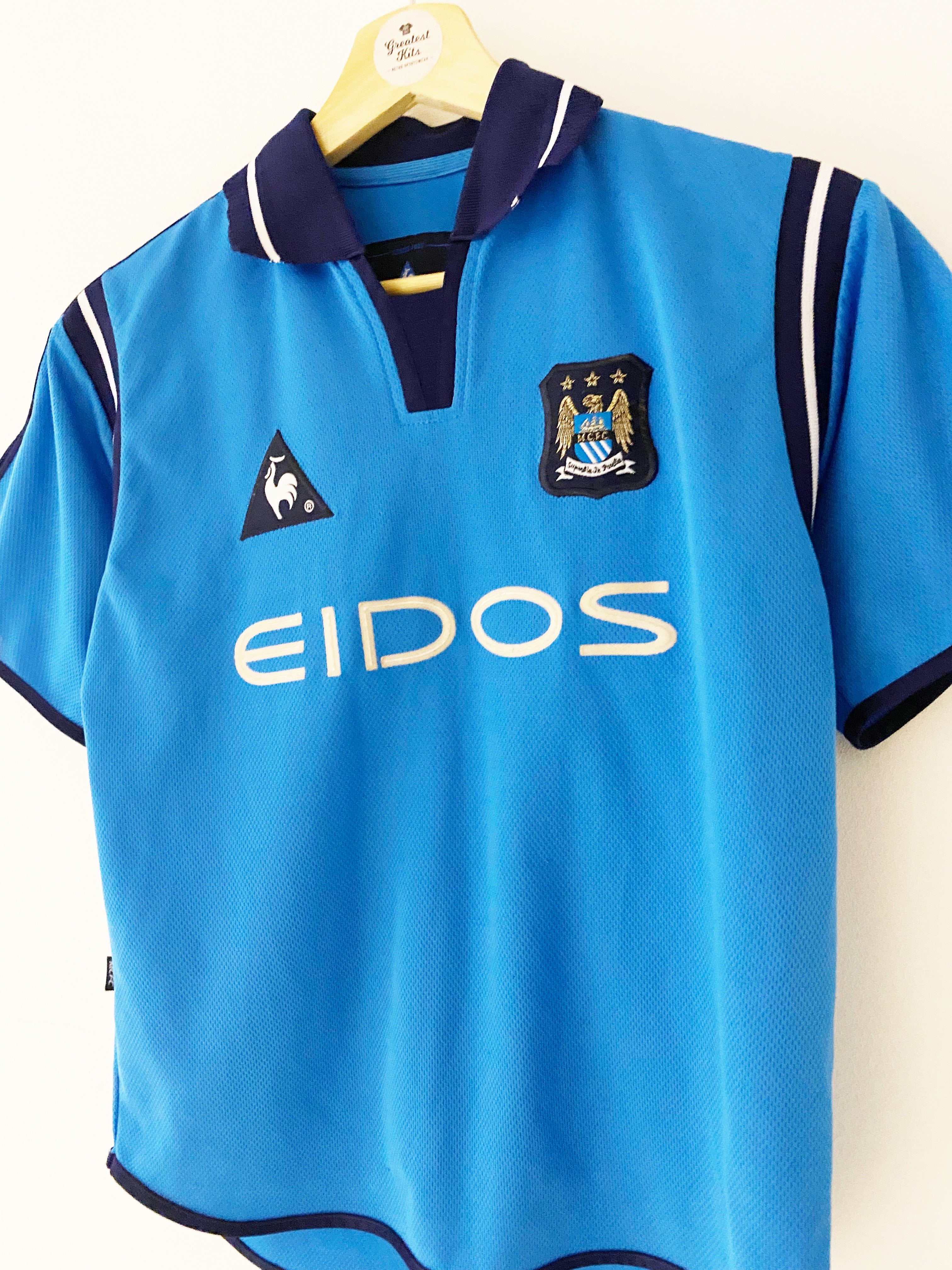 2001/02 Manchester City Home Shirt (L.Boys) 9/10 – Greatest Kits