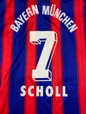 1995/97 Maillot Domicile Bayern Munich Scholl #7 (XXL) 8.5/10