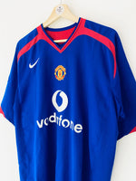 2005/06 Manchester United Away Shirt Solskjaer #20 (XL) 9/10