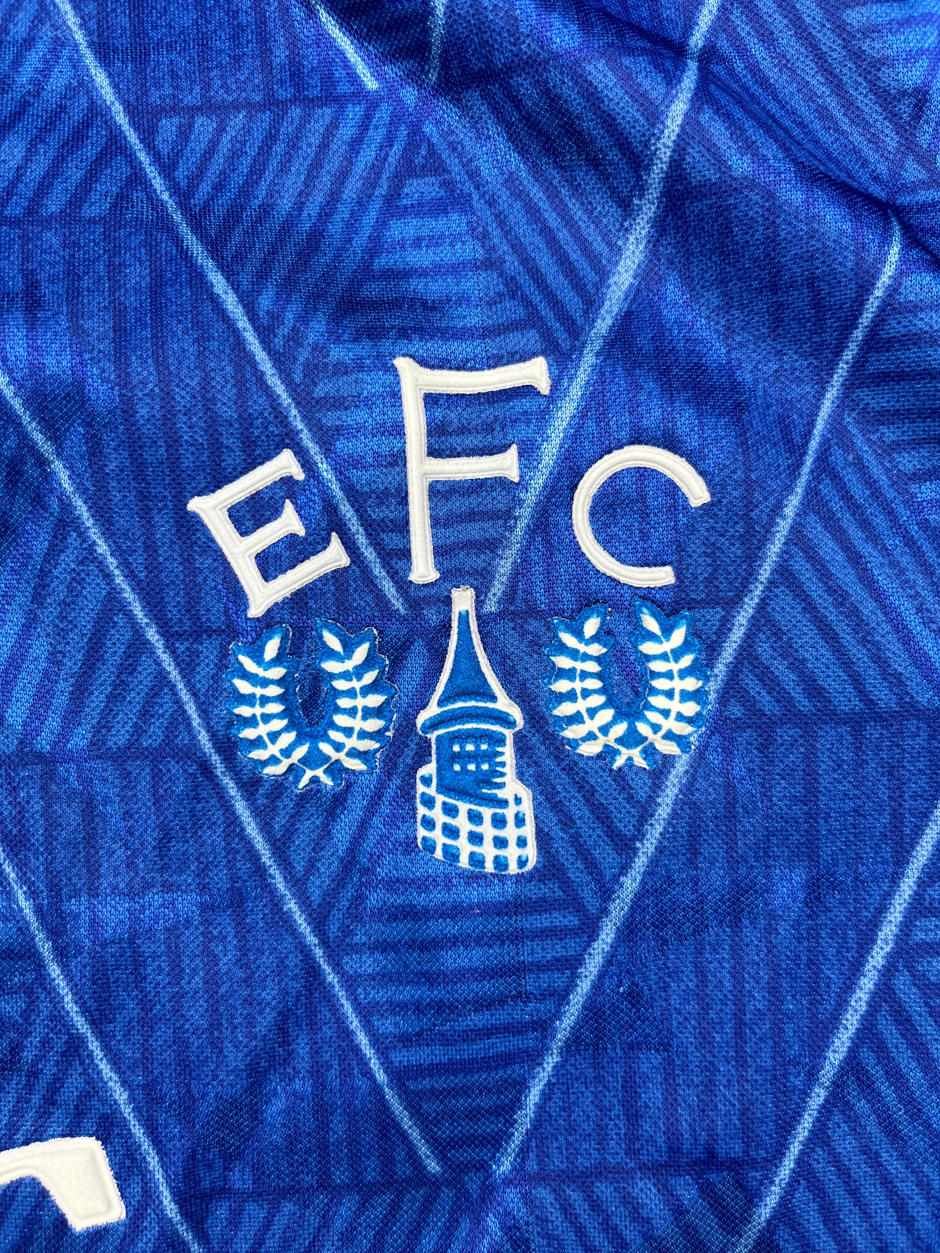 1989/91 Camiseta local del Everton (S) 9/10 