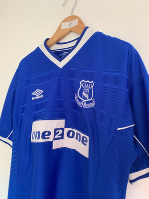 1999/00 Everton Home Shirt Xavier #19 (L) 9.5/10