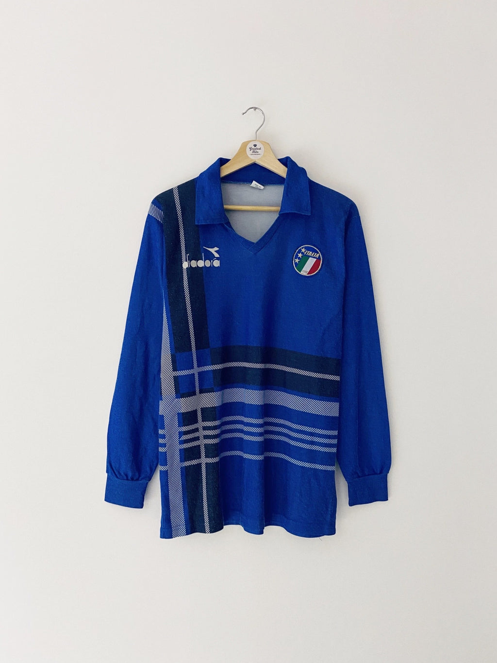 1986/88 Camiseta de entrenamiento de Italia L/C (L) 5.5/10
