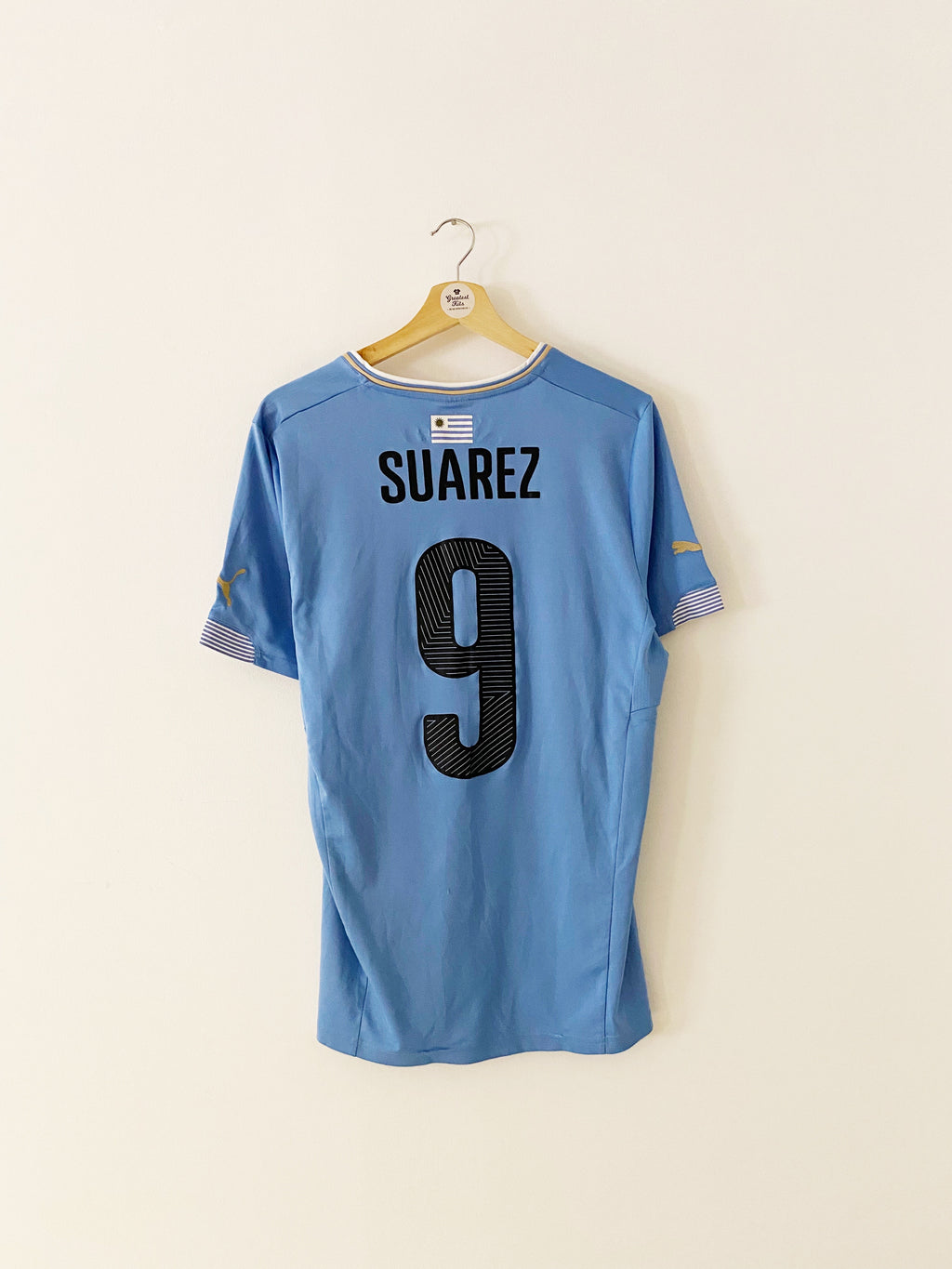 2014/15 Uruguay Home Shirt Suarez #9 (L) 7.5/10