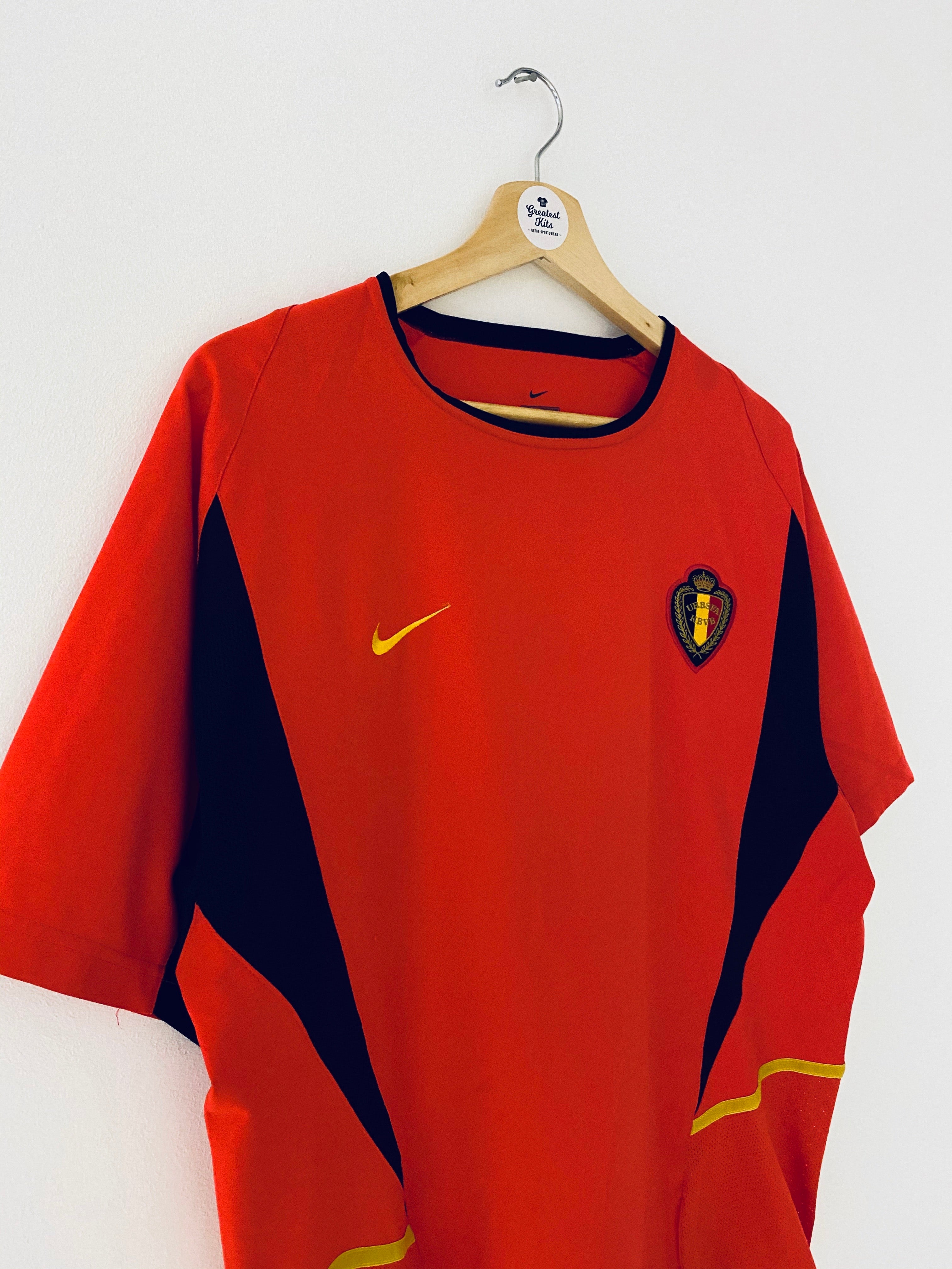2002/04 Camiseta local de Bélgica (M) 9/10