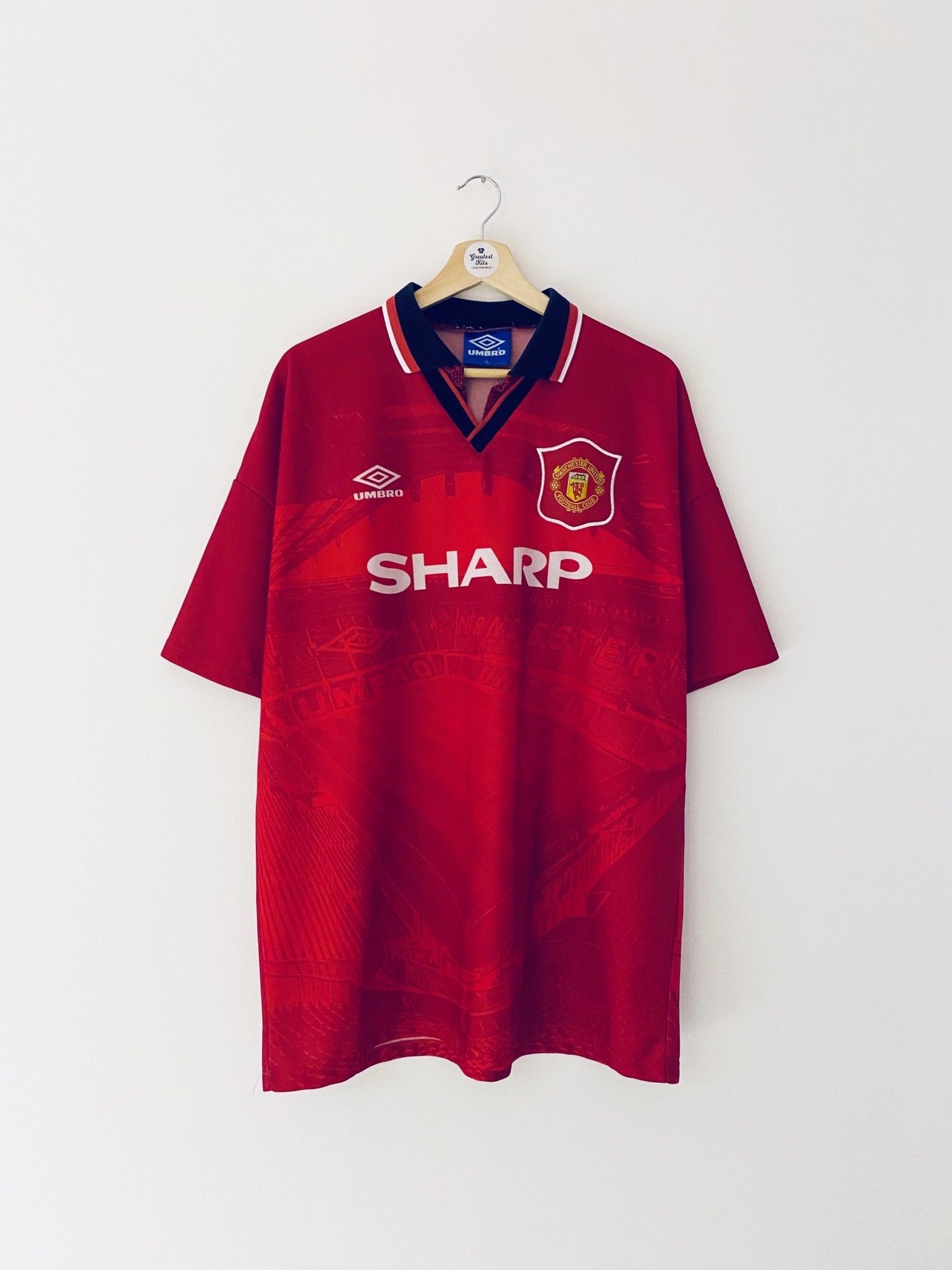 Maillot domicile Manchester United 1994/96 (XL) 9,5/10