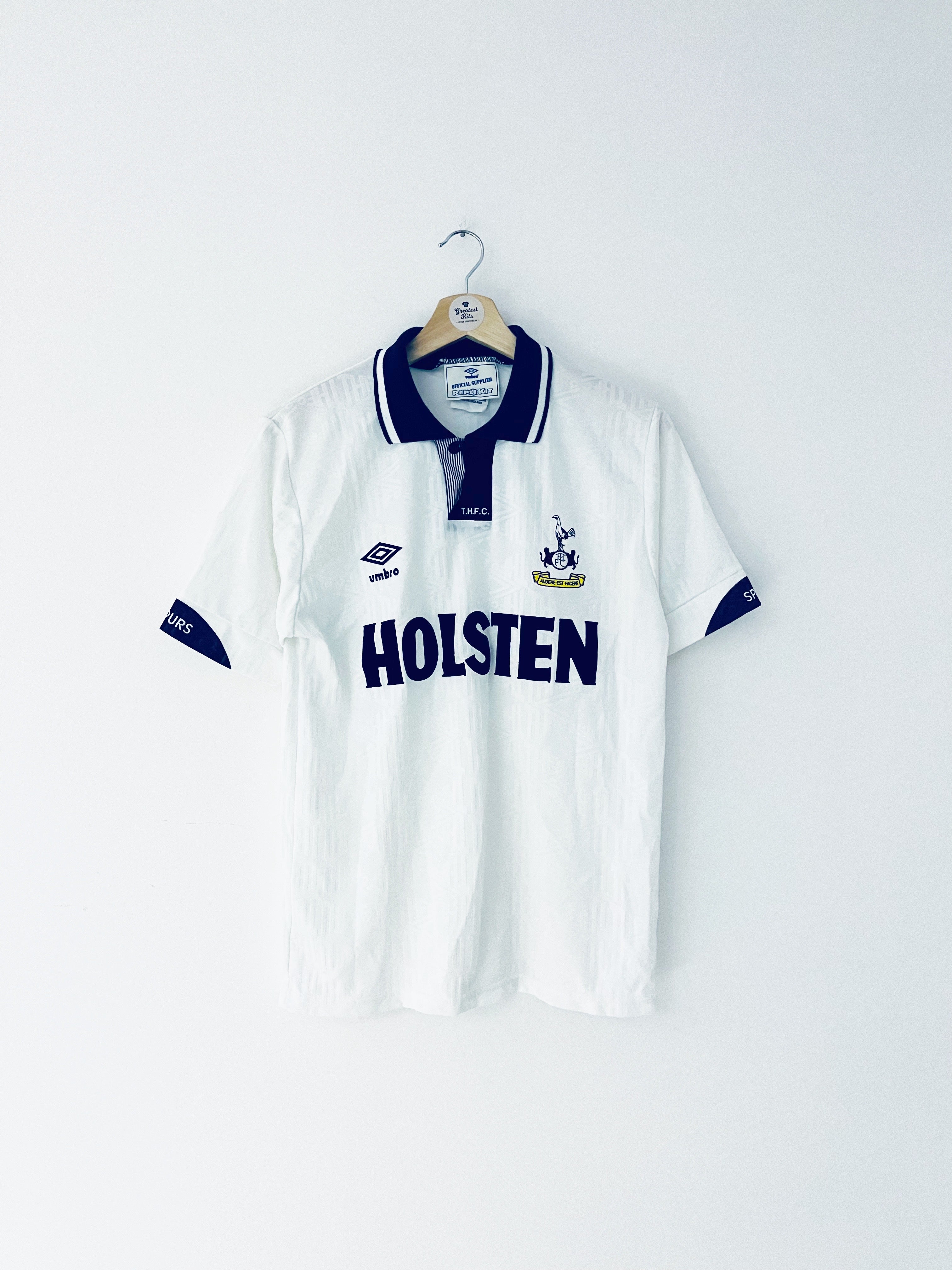 Rare Vintage Tottenham Hotspur Home Football Shirt Jersey 1991 1993 Umbro