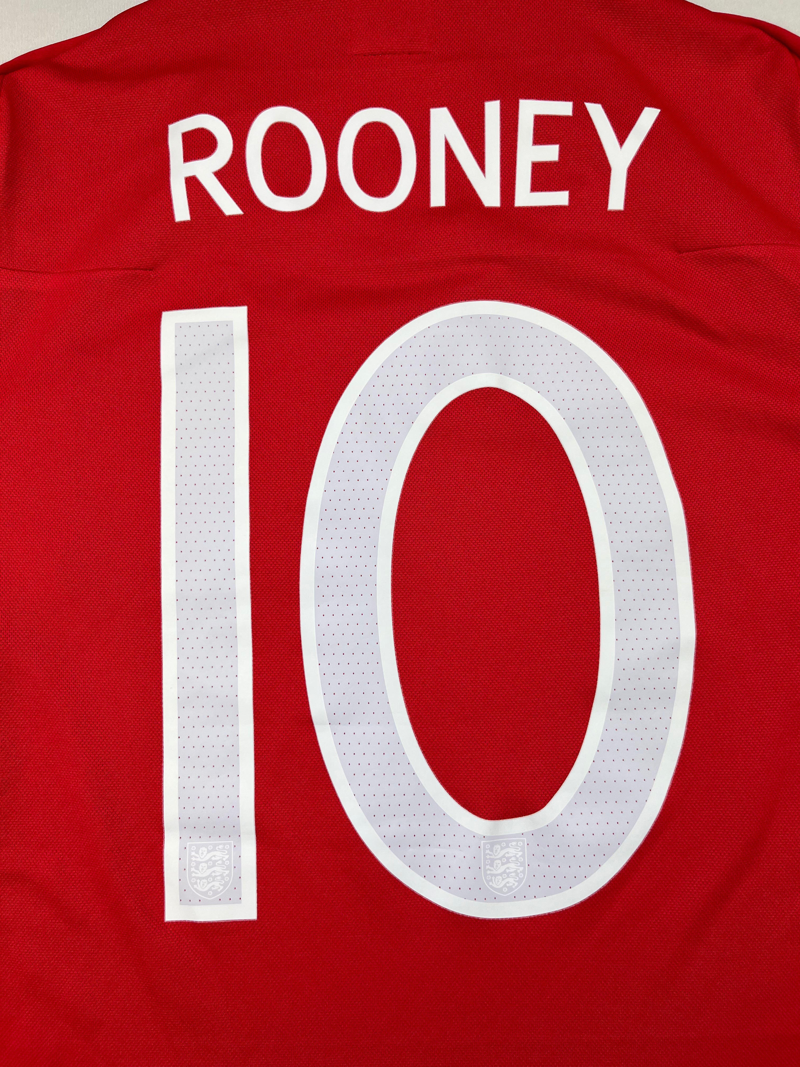 2010 11 England Away Shirt Rooney 10 M 9 10 Greatest Kits