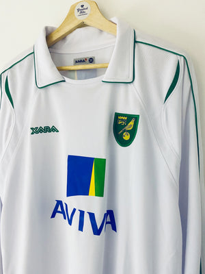 2009/11 Norwich Away L/S Shirt (L) 9.5/10