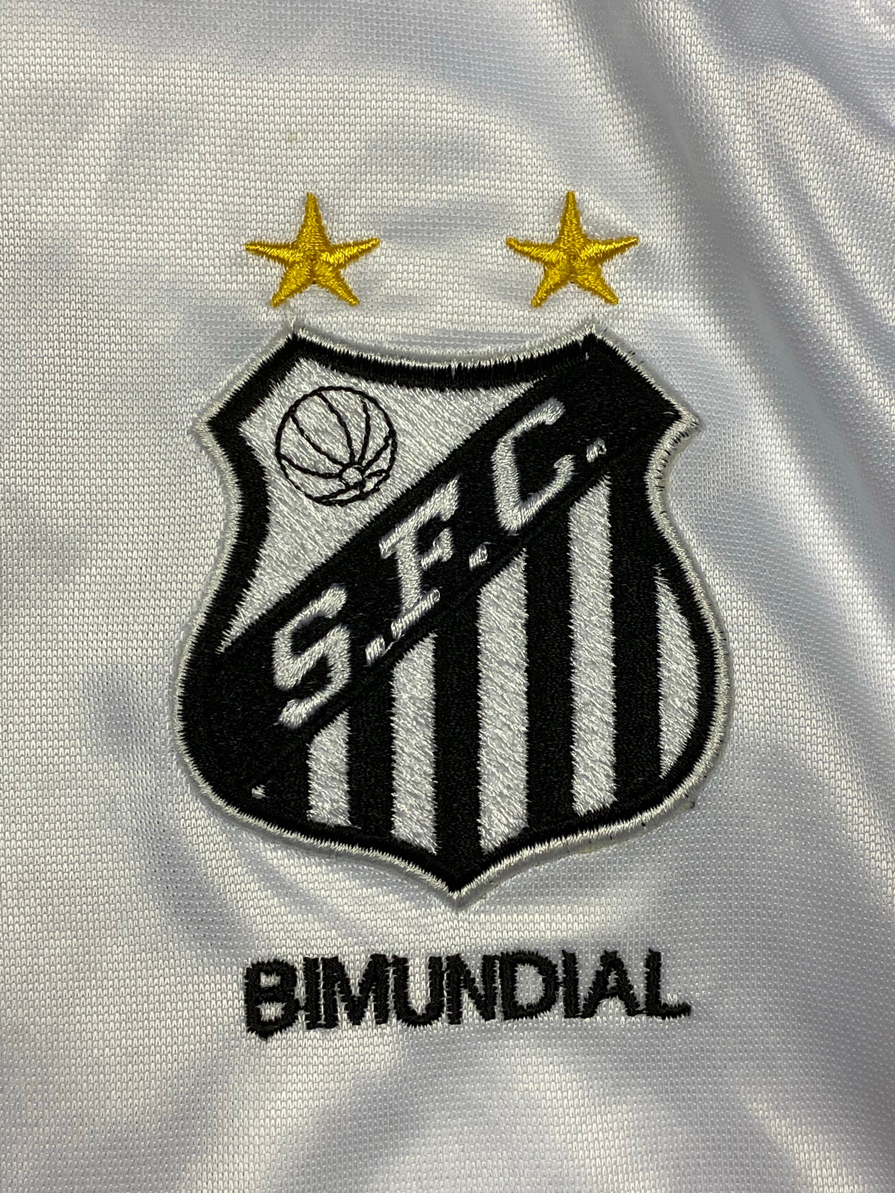 2001 Camiseta local del Santos #10 (L) 9/10 