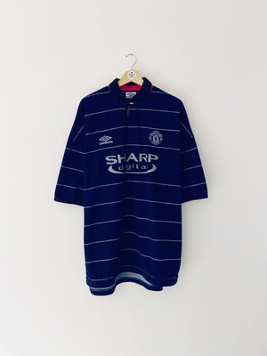 1999/00 Manchester United Away Shirt Beckham #7 (XXL) 9/10