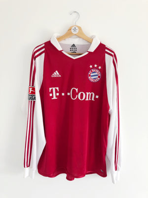 2004/05 Bayern Munich *Player Issue* Home L/S Shirt Ballack #13 (XL) 8/10