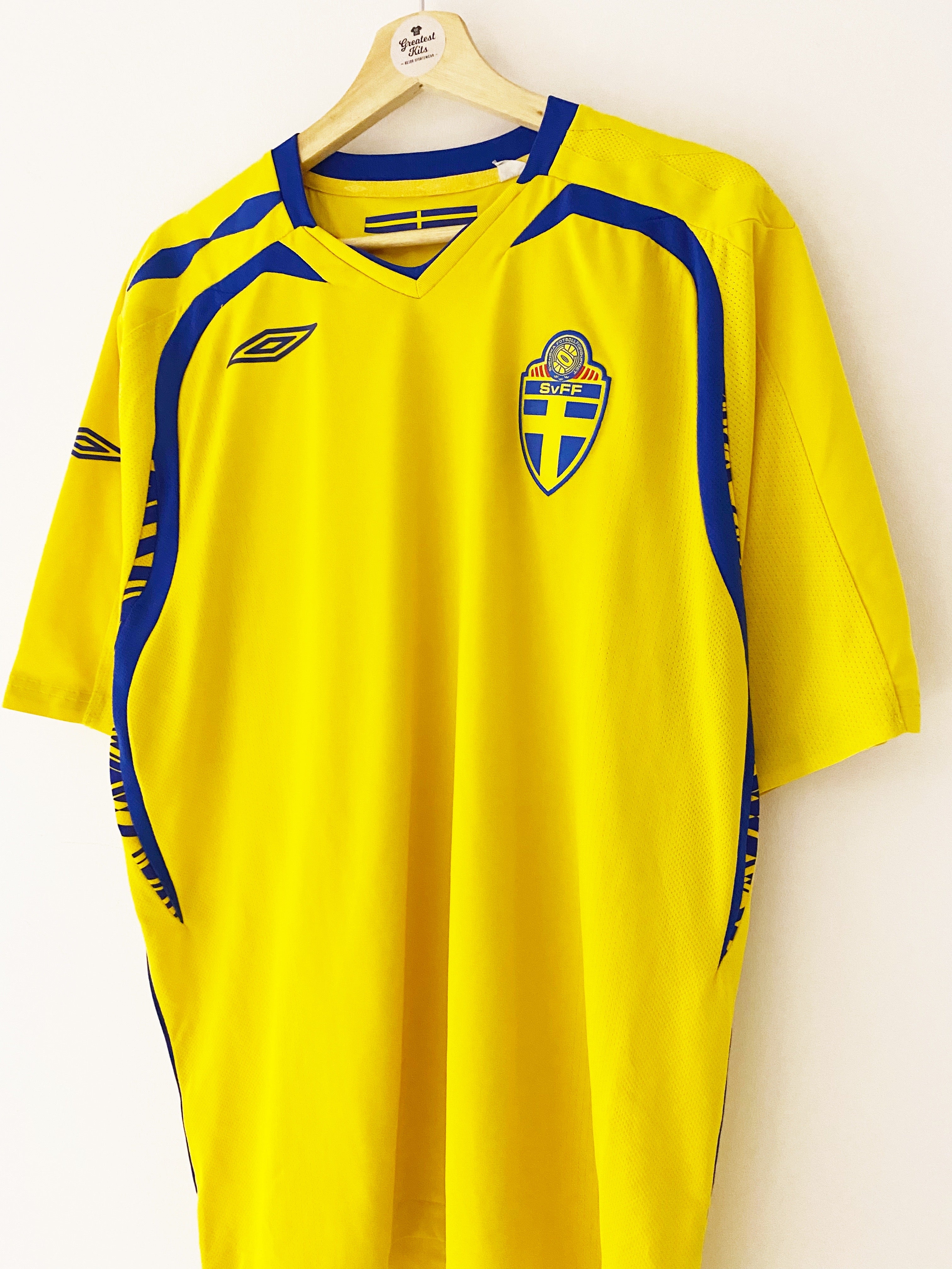 2007/09 Sweden Home Shirt (XL) 9/10