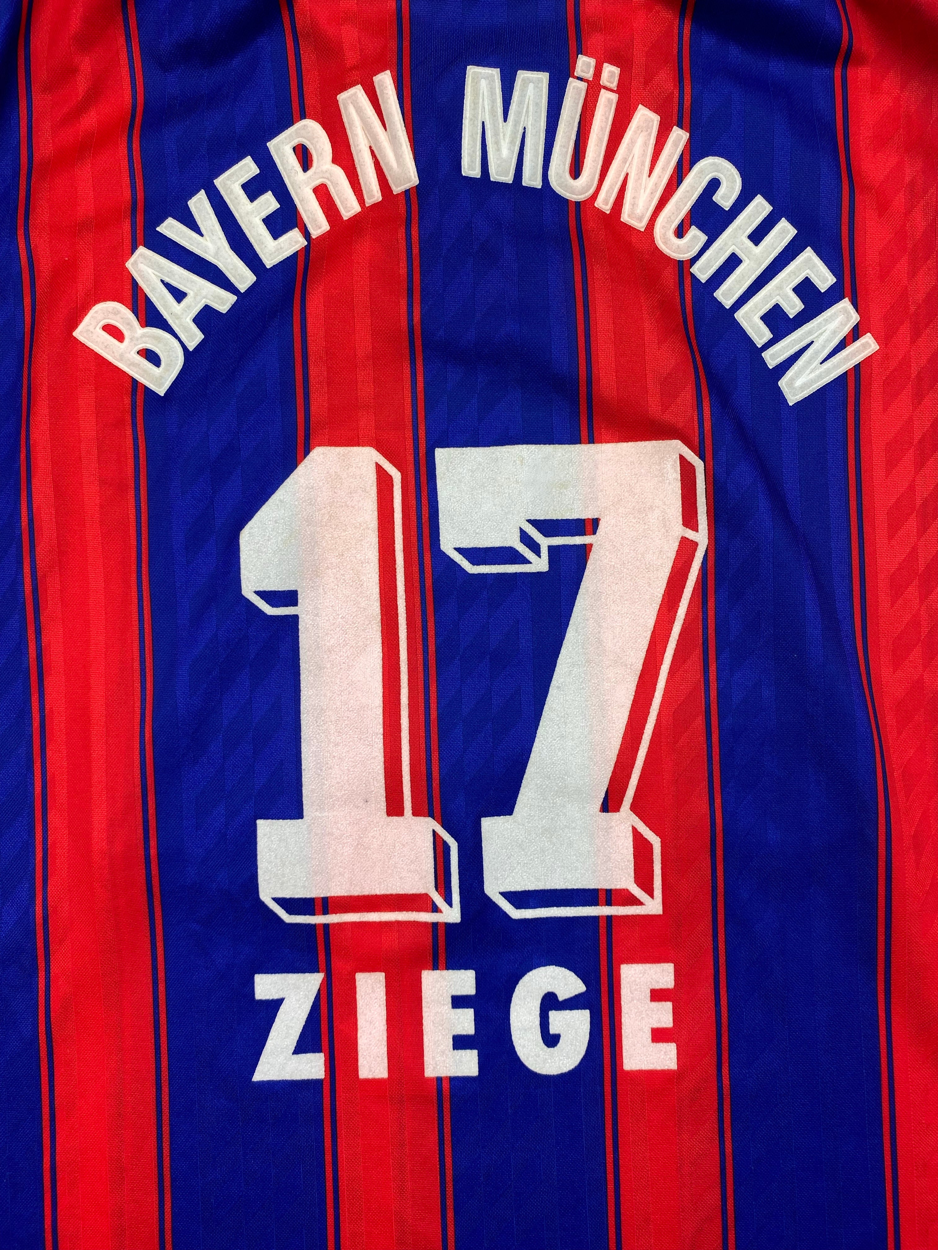 1995/97 Camiseta local del Bayern de Múnich Ziege n.º 17 (L) 8/10