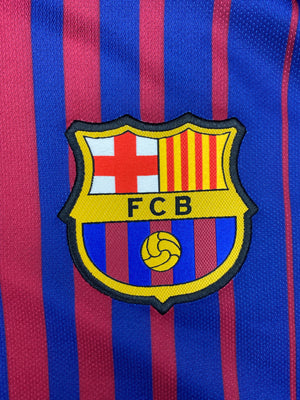 2017/18 Barcelone Domicile L/S Maillot Piqué #3 (M) 9.5/10