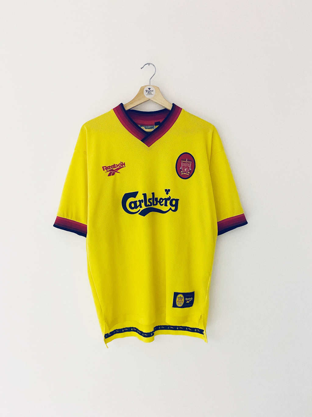1997/99 Liverpool *Signé* Maillot extérieur (M) 9/10