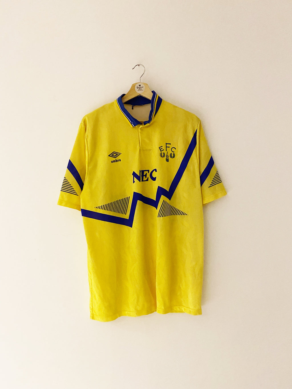 1990/92 Camiseta visitante del Everton (XL) 9/10