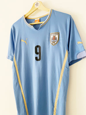  L. Suarez #9 Uruguay Home Men's World Cup Soccer