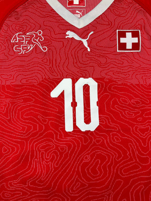 Camiseta de local de Suiza 2018/20 Xhaka #10 (S) 9/10