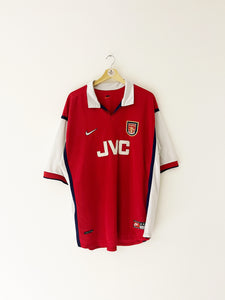 Arsenal Soccer Jersey Cheap,Arsenal Retro Shirt Bergkamp,Size:98-99 arsenal  home