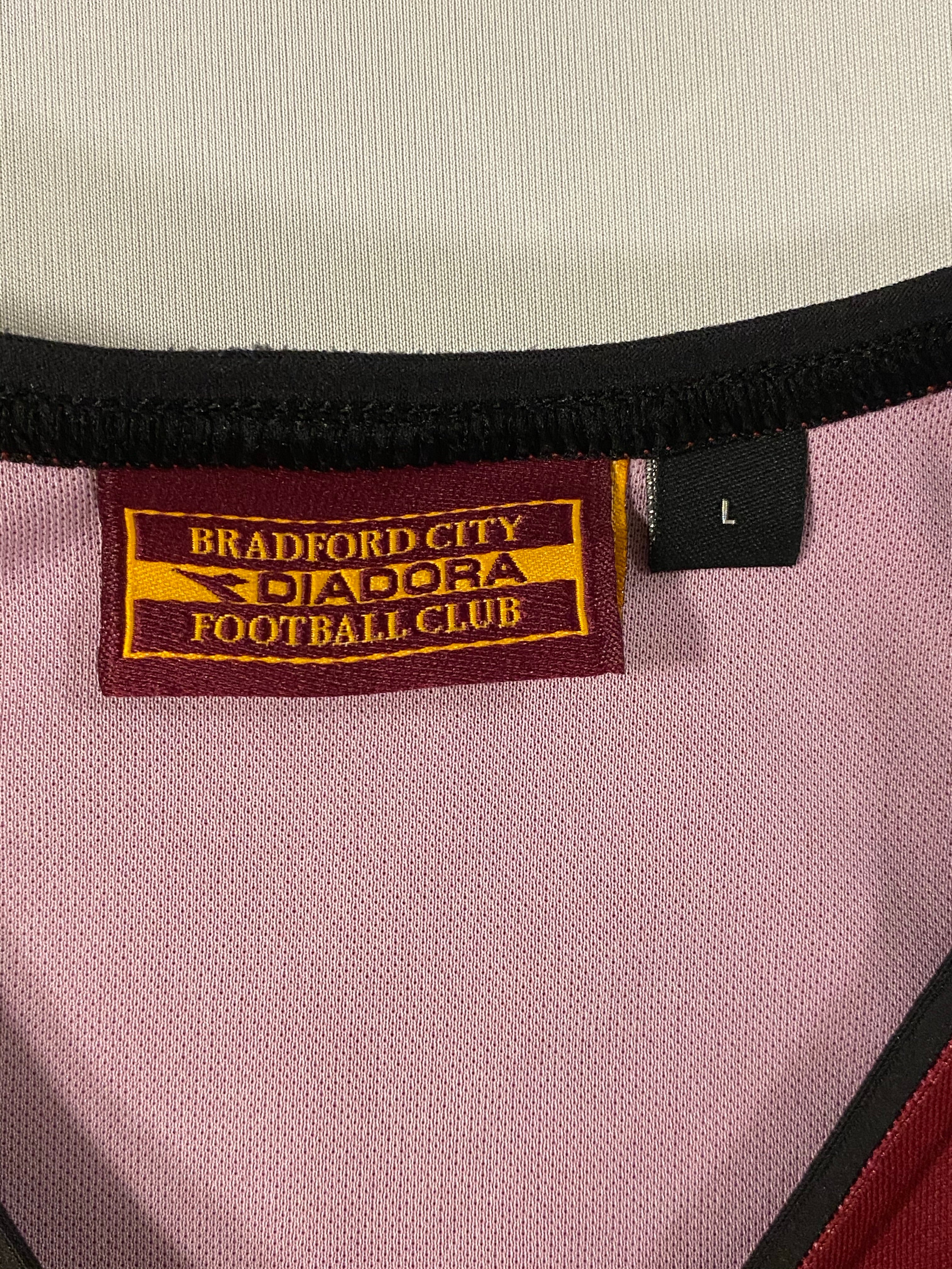 2003/04 Camiseta local del Centenario del Bradford City L / S (L) 8/10