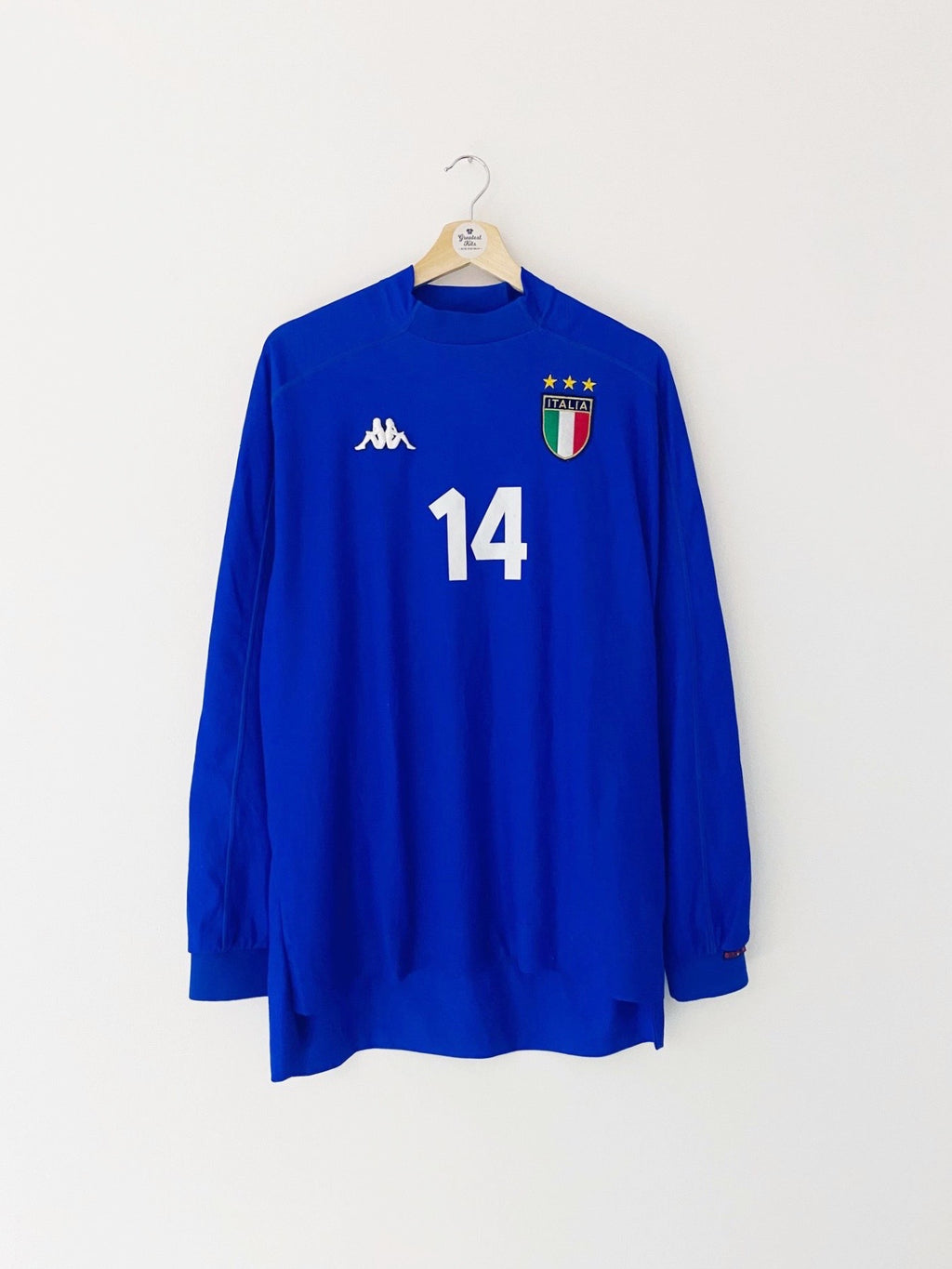 1998/99 Italy *Player Issue* Home L/S Shirt #14 (L) 7/10