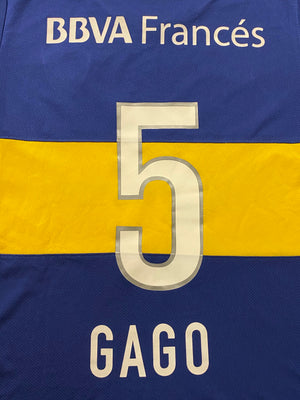 2013/14 Boca Juniors Home Shirt Gago #5 (M) 9/10