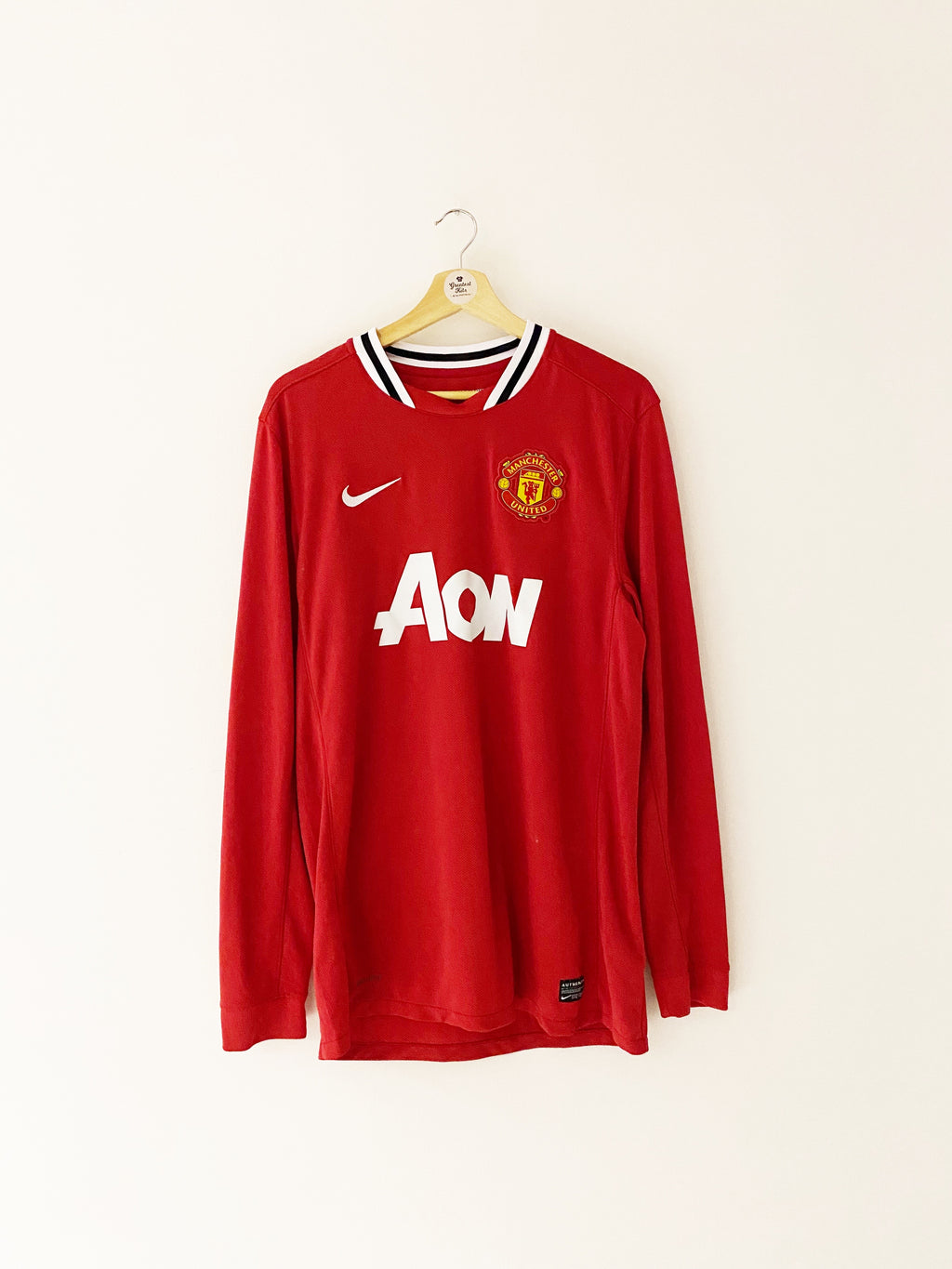 2011-12 MANCHESTER UNITED LONGSLEEVE SHIRT XL.BOYS